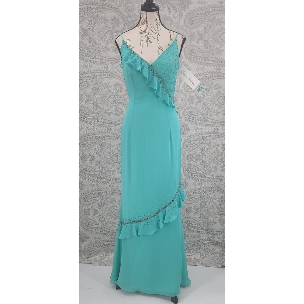 Princess Collection Aquamarine Beaded fairy grunge formal dress Size 6 Party